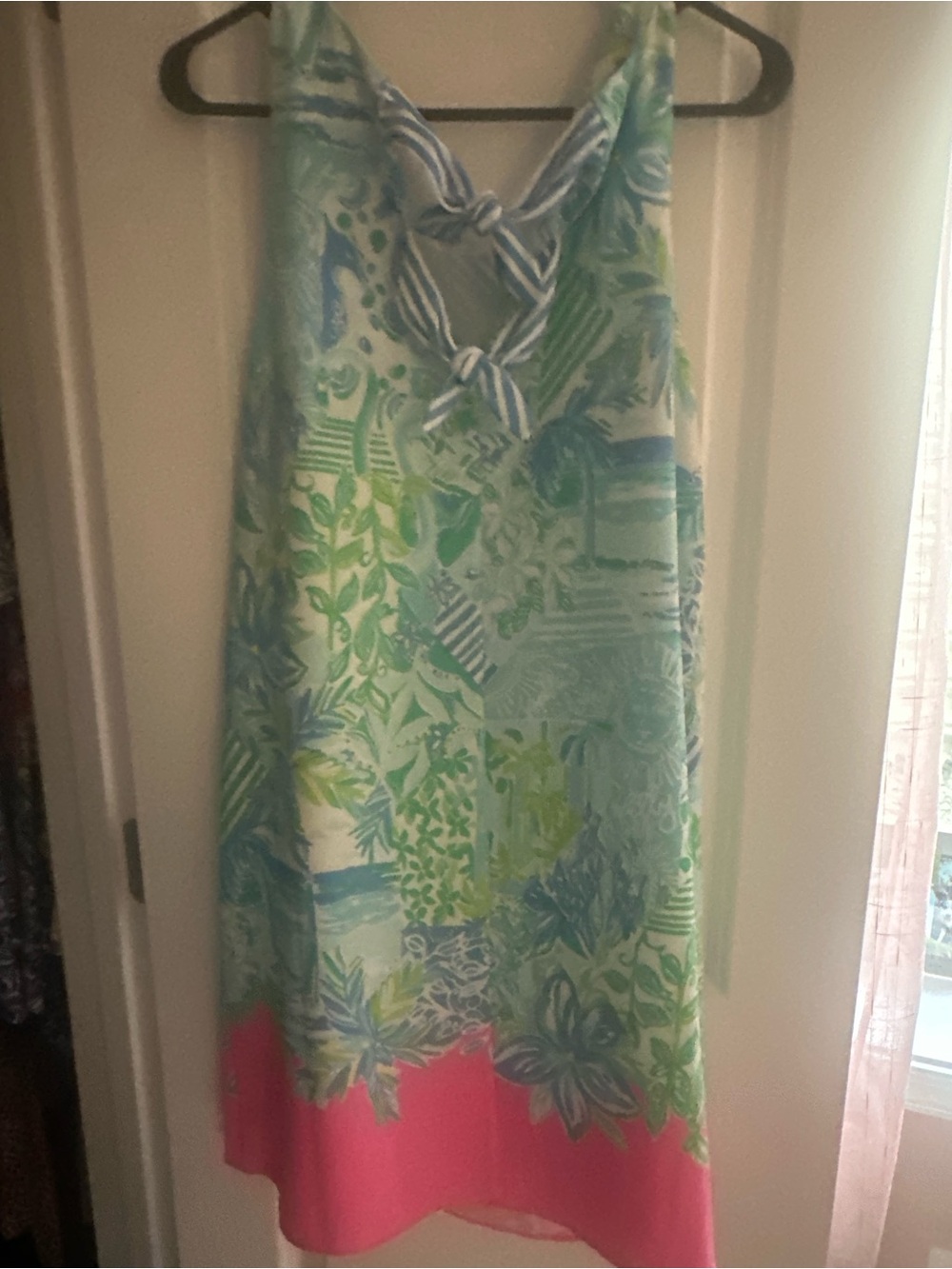 Lilly Pulitzer Whisper Blue Floral Print Dress NWT